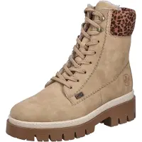 Rieker Botines con cordones beige / marrón