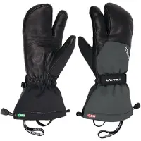 Camp - Guantes de esquí - Split Mitt N de Cuero - Talla M - Negro