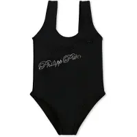 Philipp Plein Traje de baño negro / plata