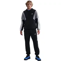 Nike Ropa para correr 'CLUB FLEECE' gris / negro / blanco