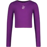 Vingino Girls G-basic-crop Rib Longsleeve T-shirt Ultra Purple Talla: 8 | Camisas Outlet | Unisex | Púrpura