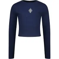 Vingino Girls G-basic-crop Rib Longsleeve T-shirt Dark Blue Talla: 10 | Camisas Outlet | Unisex | Azul