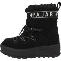 Pajar Botas ' Galaxy Lama ' negro / blanco