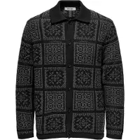 Only & Sons Cárdigan gris oscuro / negro
