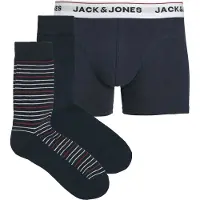 Jack & Jones Calzoncillo boxer 'JACORDINARY' navy / rojo oscuro / blanco