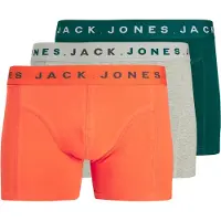 Jack & Jones Calzoncillo boxer 'JACBENNETT' gris moteado / pino / naranja