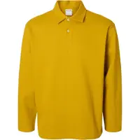 Selected Algodón 100 % Polo De Manga Larga Hombres Amarillo XL