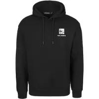 Karl Lagerfeld Sudadera ' 705116 ' negro / blanco