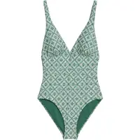 Marc O'Polo Traje de baño ' Geo Capsule ' verde / blanco