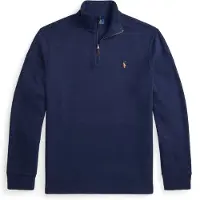 Ralph Lauren para hombre. 710P07411005 Jersey de Estate-Rib con cremallera marino (XS), Casual, Algodón, Manga larga,
