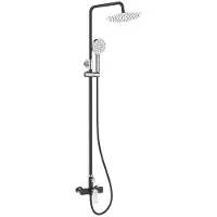 Laveo Grifo de ducha de pie alargado con batería, modelo PAH_70OB