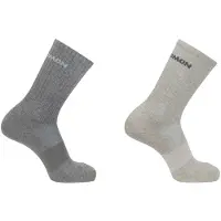 Salomon - Evasion Crew 2-Pack - Calcetines multifuncionales size 36-38, beige