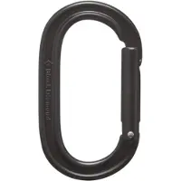 Black Diamond - Oval Keylock Carabiner - Mosquetón cierre instantáneo gris