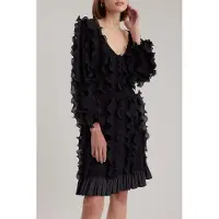 Anne Fontaine Prose Robe Black Talla: 40 | Vestidos Midi Outlet | Mujer | Negro