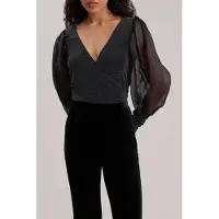 Anne Fontaine Burlesque Top Black Talla: 36 | Manga Larga Outlet | Mujer | Negro