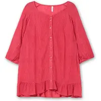 Sheego Blusa rojo cereza