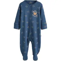 Next Pijama beige / navy / blanco