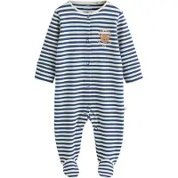Next Pijama navy / marrón / blanco