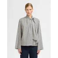 Selected Viscosa Blusa De Manga Larga Mujeres Blanco 40