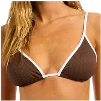Seafolly - Women's Beach Bound Slide Tri - Parte superior de bikini size 38, naranja
