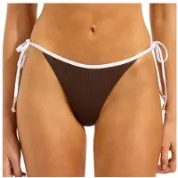 Seafolly - Women's Beach Bound Tie Side Rio Pant - Parte inferior de bikini size 34, naranja