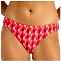 Seafolly - Women's Sorrento Reversible Hipster - Parte inferior de bikini size 36, rojo