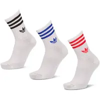 Adidas Originals adidasCalcetín clásico 3-Stripes 3 Pairs 34-36 White / Lucid Red / Lucid Blue Unisex