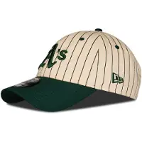 New Era Gorra PINSTRIPE 9TWENTY OAKLAND ATHLETICS DKG mujer - Verde - Unique