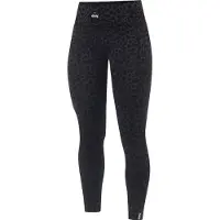 Eivy - Ropa interior térmica mujer - Pocket Merino Wool Tights Black Leopard de Lana - Talla S - Negro