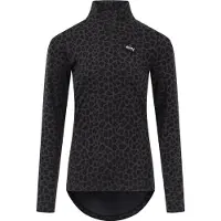Eivy - Ropa interior térmica mujer - Journey Merino Wool Top Black Leopard de Lana - Talla S - Negro