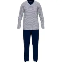 Tom Tailor Pijama largo navy / blanco
