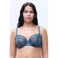 Chantelle Fleurs Signature Bra Blue Talla: B75 | Brasieres Outlet | Mujer | Azul