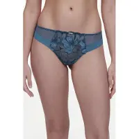 Chantelle Fleurs Signature Tanga Blue Talla: 38 | Calzoncillos Outlet | Mujer | Azul