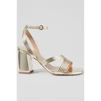 Lk bennett Fs Edita Strap Block Heel Pale Gold Talla: 37 | Chancletas Outlet | Mujer | Amarillo