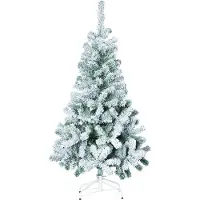 FÉÉRIC LIGHTS AND CHRISTMAS Árbol de Navidad artificial de 180 cm con hermosas escarcha blanca. - Fééric Lights y Navidad