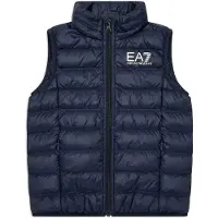 EA7 para niño. 7B000034_AF12477 Chaleco acolchado plegable de plumas Core Identity marino (8Años= 130cm), Casual, Poliamida, moda infantil,