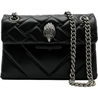 Kurt Geiger para mujer. 1470800109 Bolso Mini Kensington de piel negro (OSFA), Casual, outlet 2026.