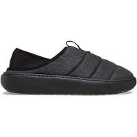 Crocs Zuecos Classic Sueded Moc mujer - Negro - 39 / 40