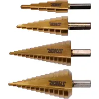 Sthor Juego de 4 taladros escalonados