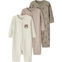 Name it Pijama marrón / caqui / rosa / blanco