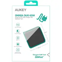 Aukey Cargador De Pared Usb-c Duo 65w