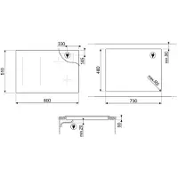 Smeg Placa De Inducción Si1m4844d 80 Cm 4 Fuegos