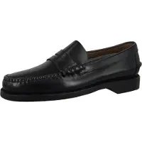 Sebago para hombre. 7000300 Mocasines de Piel Clásicos negro (41), Plano, Ninguno, Casual, Fiesta, outlet 2026.