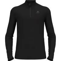 Odlo - Ropa interior térmica - Merino 260 Baselayer Top Turtle Neck Half Zip M Black de Lana - Talla M - Negro