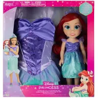 JAKKS Pacific Ariel + Muñeca Disfrazada La Sirenita Disney 38 Cm