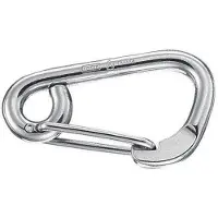 PLASTIMO Mosquetón Asimétrico Acero Inoxidable