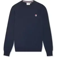 FILA Biella Slim Crewneck Knit Sweater Black Iris Talla: S | Jerséis Outlet | Hombre | Negro