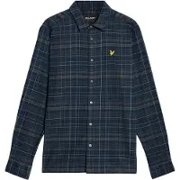 Lyle & Scott Checked Flannel Shirt Dark Navy/tree Green Talla: M | Camisas Casuales Outlet | Hombre | Verde
