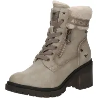 Mustang Botines con cordones 'Leila' beige oscuro