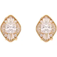 Gaya Pendientes oro / transparente